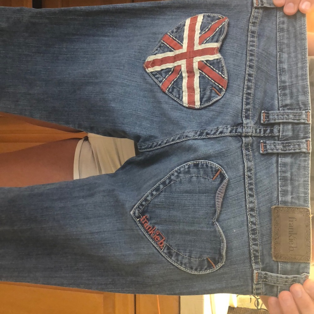 Chic low rise flare jeans